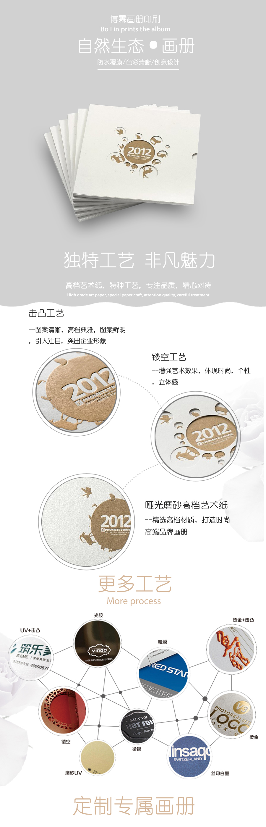 精美生物畫冊、精裝畫冊